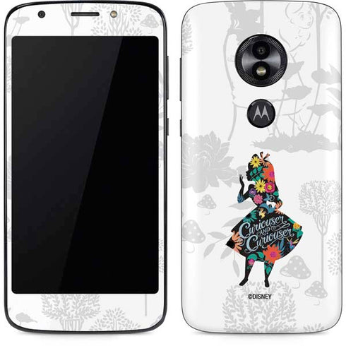Disney Alice in Wonderland (animated) Silhouette Curiouser and Curiouser Moto E5 Play Skin